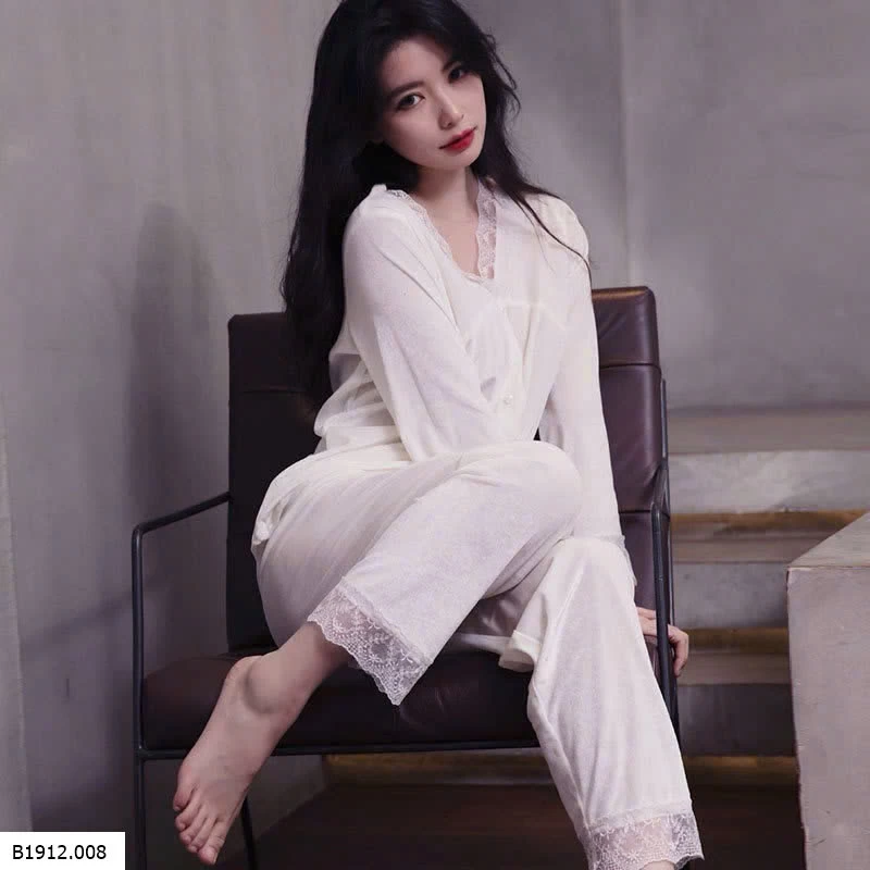 BỘ NGỦ NHUNG VIỀN REN QCCC Giá sỉ 225k