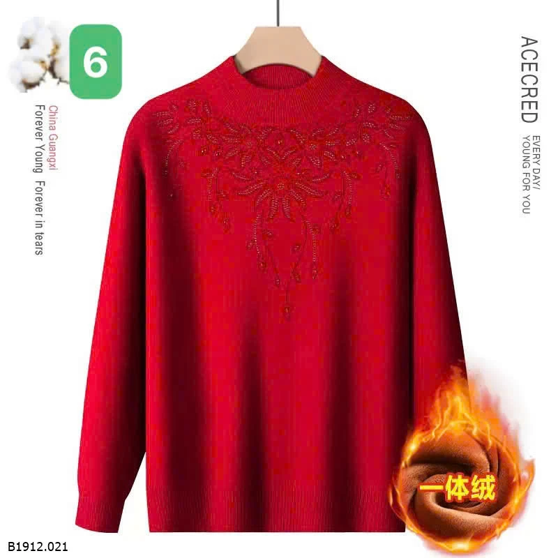 ÁO LEN TRUNG NIÊN NỮ LÓT LÔNG Giá sỉ 210k