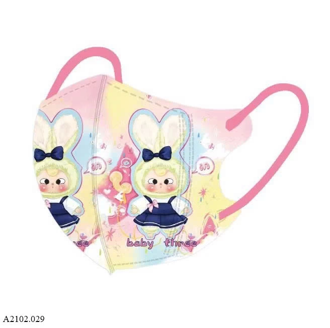 SET 50c KHẨU TRANG BABY THREE VA CAPYBARA CHO BÉ Sỉ 52k/ 1 sét 50c mix