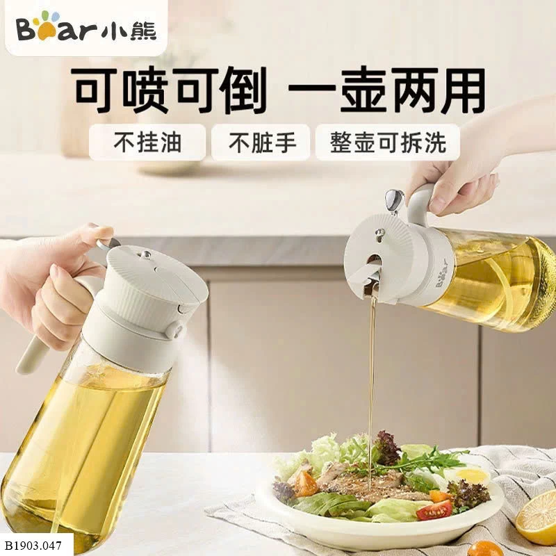 BÌNH ĐỰNG DẦU ĐẦU PHUN BEAR   Sỉ 150k