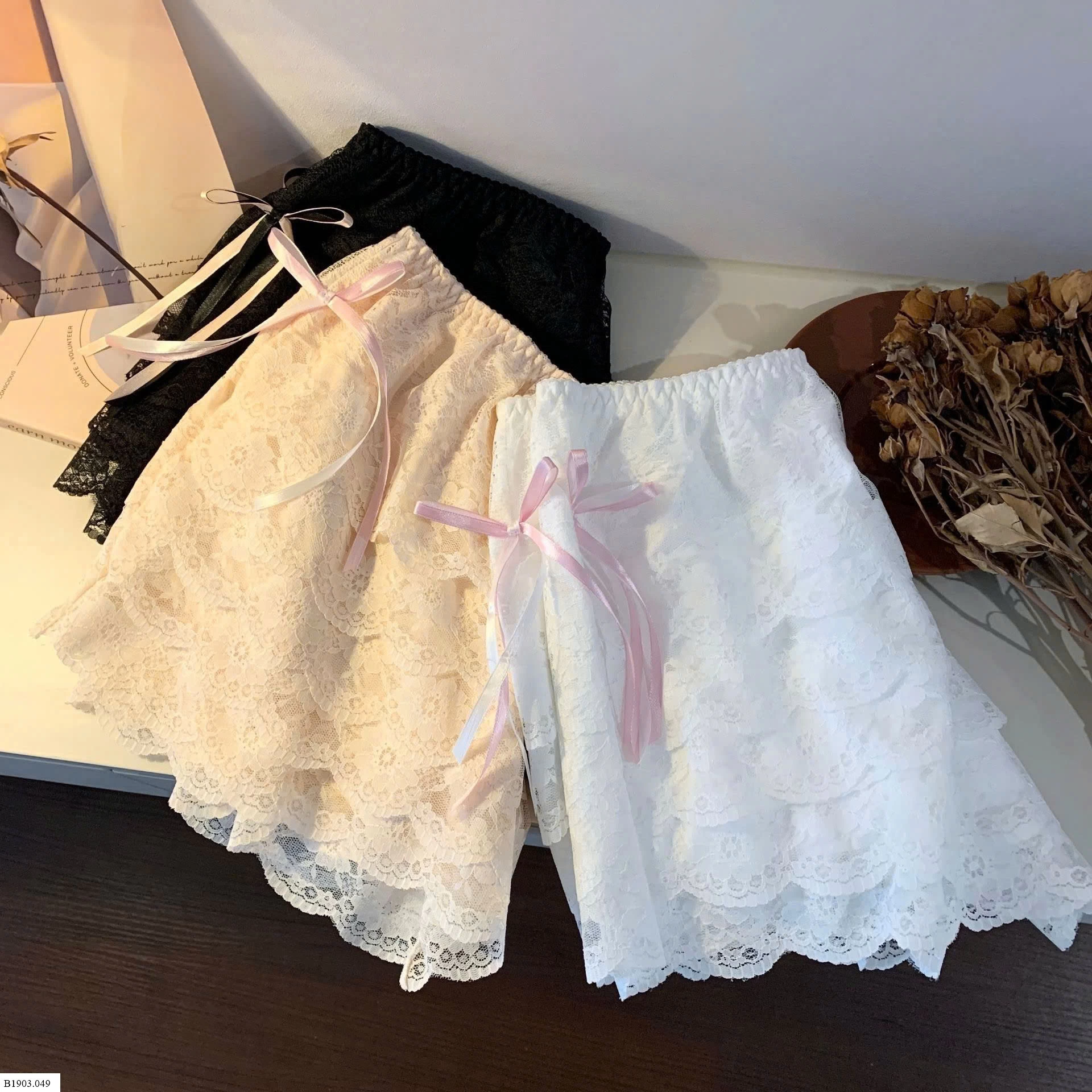 QUẦN NƠ REN CHO NỮ    Sỉ 60k