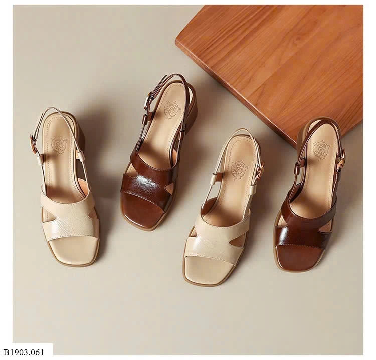 SANDAL QUAI CHÉO ĐẾ VUÔNG   Sỉ 165k