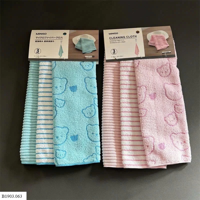 SET 3C KHĂN MẶT   Sỉ  45k/1 set 3 chiếc