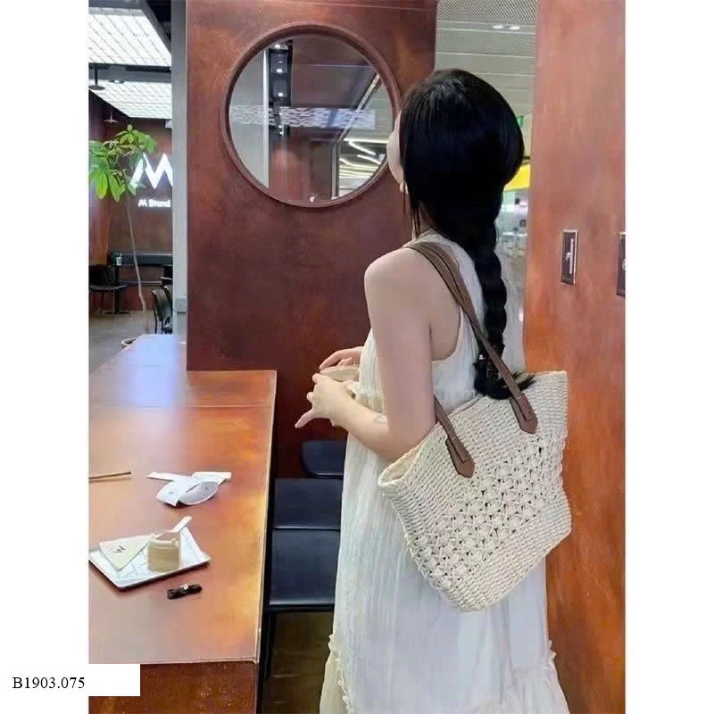 Túi cói đi chơi dáng đẹp   Sỉ  140k