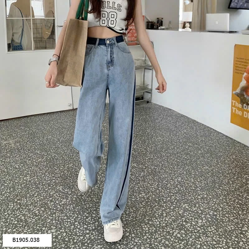  QUẦN JEAN SUÔNG PHỐI VIỀN  Sỉ 122k