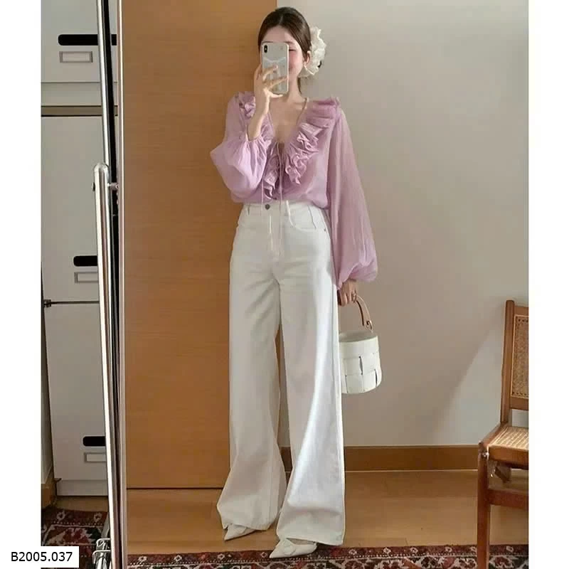 ÁO SƠ MI VOAN CỔ V KASLEAD Sỉ 183kk