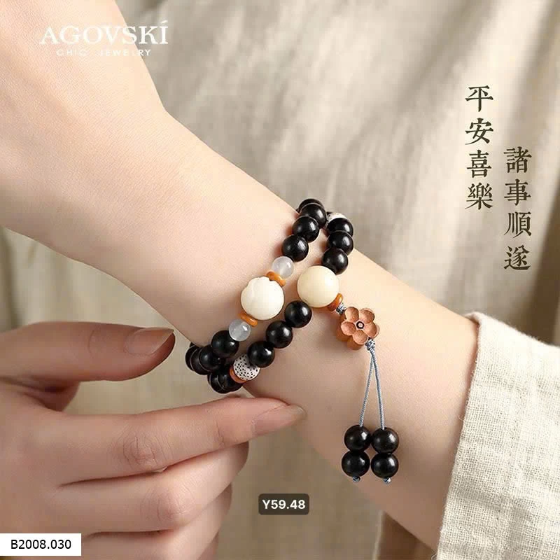 VÒNG TAY GỖ MUN   Giá sỉ 125k