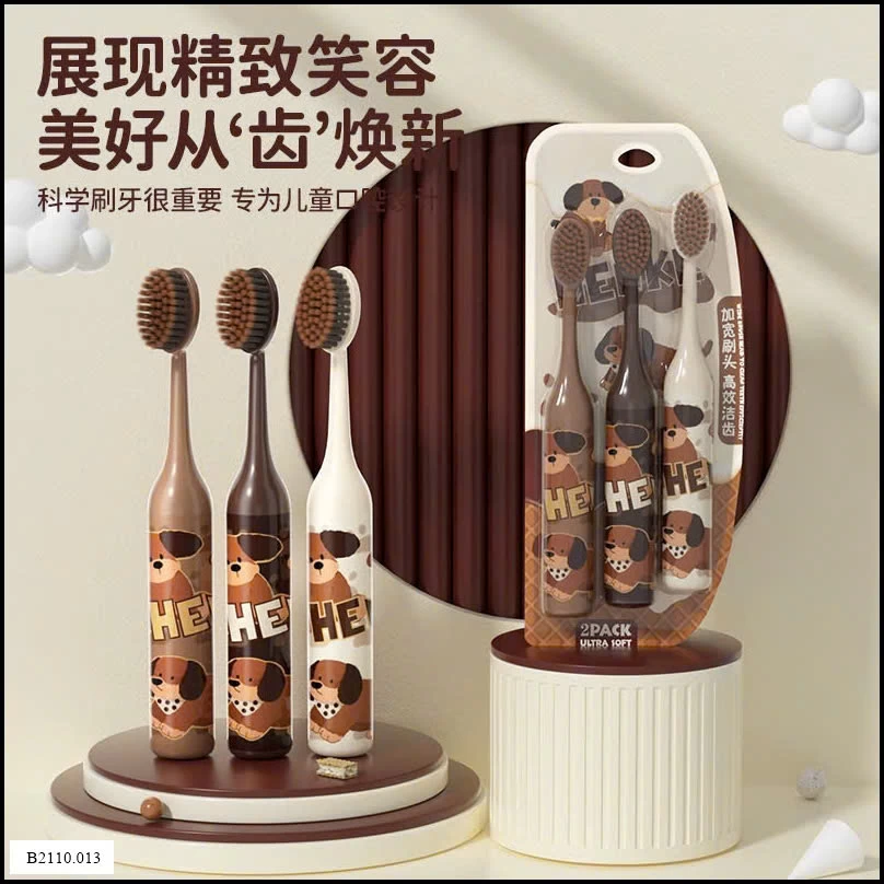 SET 6 BÀN CHẢI LÔNG MỀM CHO BÉ Giá sỉ 41k/set