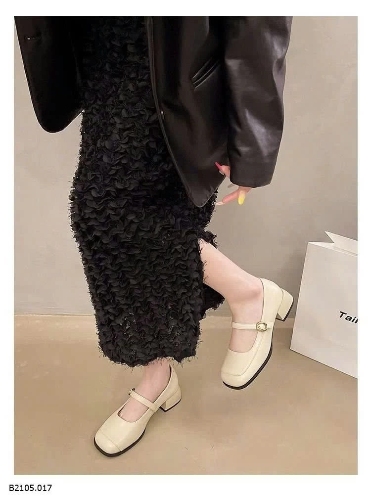 GIÀY MARY JANE ĐẾ VUÔNG THẤP  Sỉ 140k