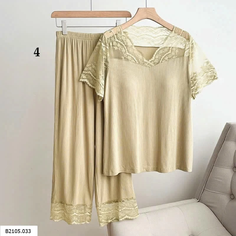  BỘ NGỦ CỘC TAY PHỐI REN    Sỉ 180k