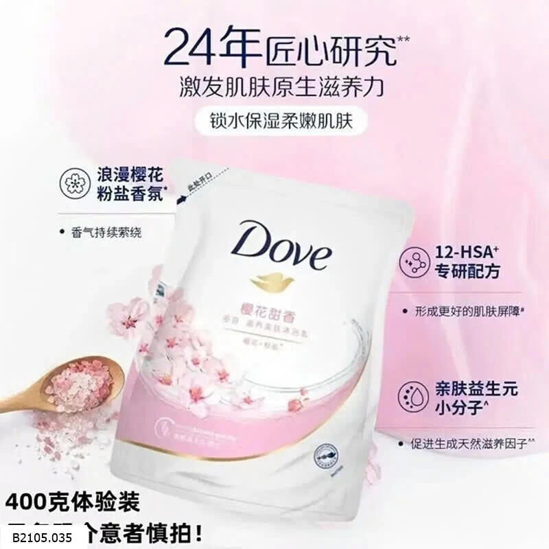  SET 2 TÚI SỮA TẮM DOVE   Sỉ 79k/ set 2 túi 