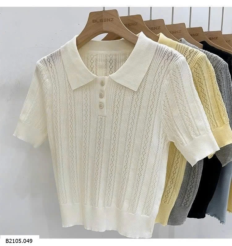 Áo polo dệt kim nữ  Sỉ 101k