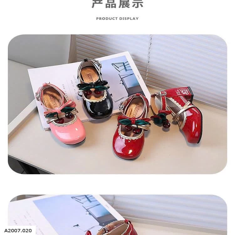 GIÀY MARY JANE CHERRY   Sỉ giá  sz 26-30: 141k  sz 31-35: 150k