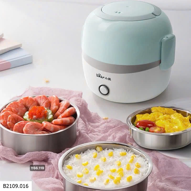 Hộp cơm cắm điện Bear chính hãng mẫu mới 2025   Giá sỉ 265k
