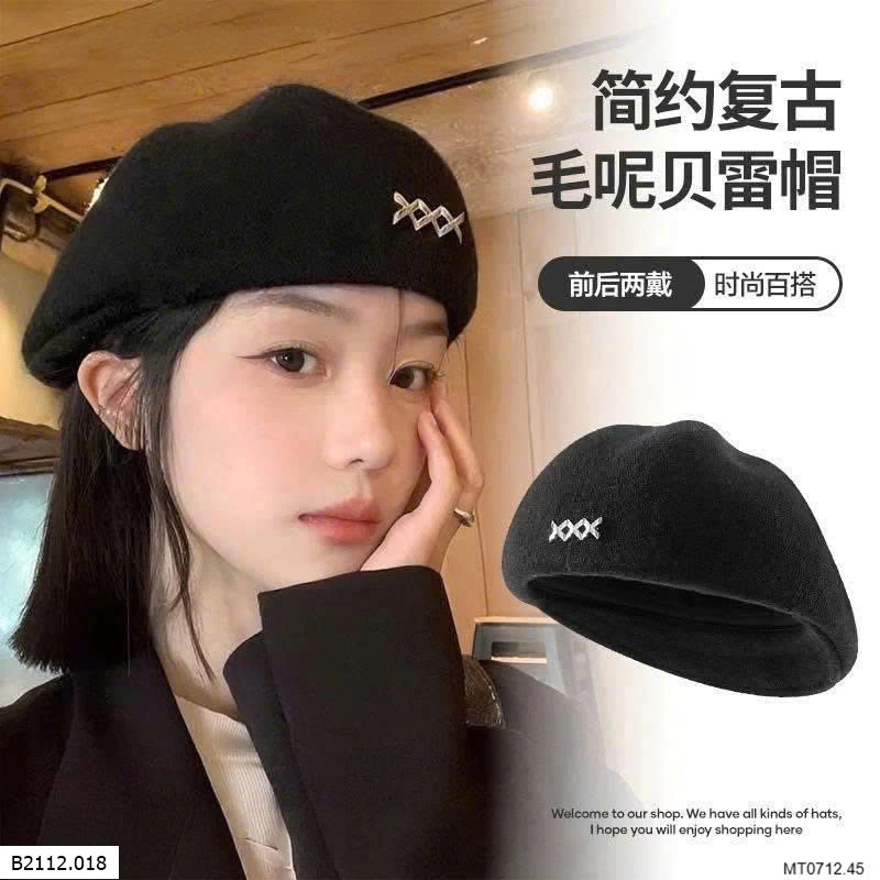 MŨ NỒI LEN MÀU TRƠN CHO NỮ Giá sỉ 75k