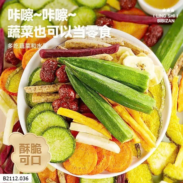 SET 2 TÚI CỦ QUẢ SẤY GIÒN BIBIZAN Giá sỉ 115k/s