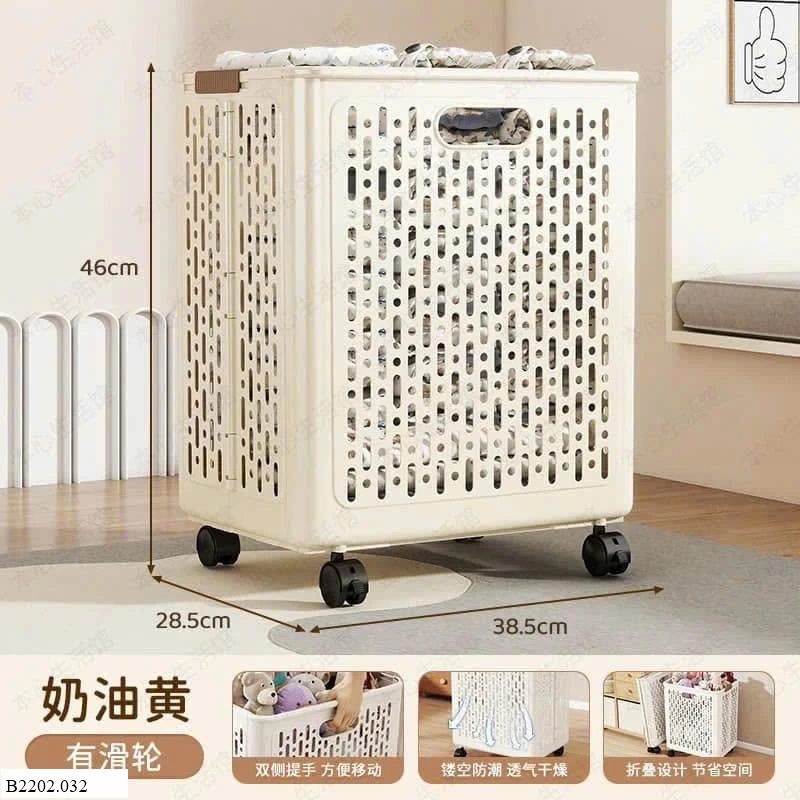 GIỎ ĐỂ ĐỒ CÓ BÁNH XE GẤP GỌN