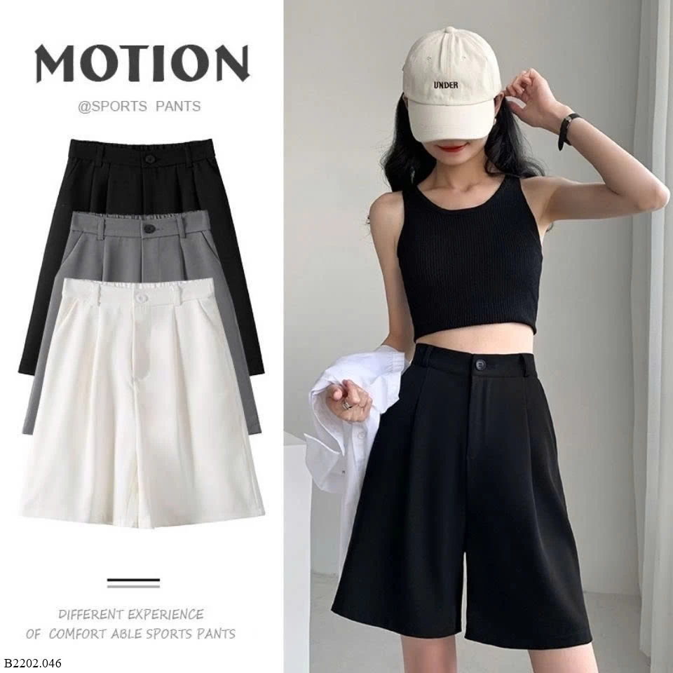 QUẦN SHORT VẢI CẠP CAO ỐNG RỘNG   Sỉ 97k