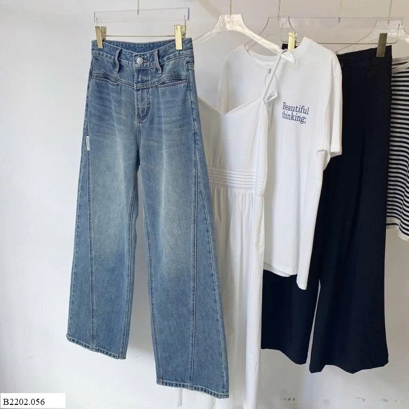 JEANS SUÔNG GÂN TRƯỚC   Sỉ 247k