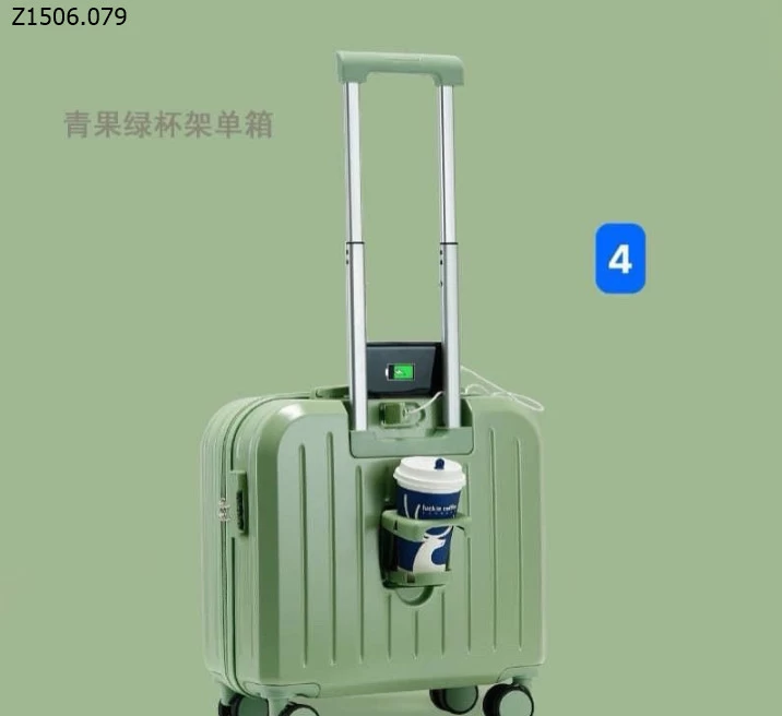 VALY SIZE 18 KHÔNG  CỐP  MÀU XANH LÁ SỈ 450K ( xước nhẹ )