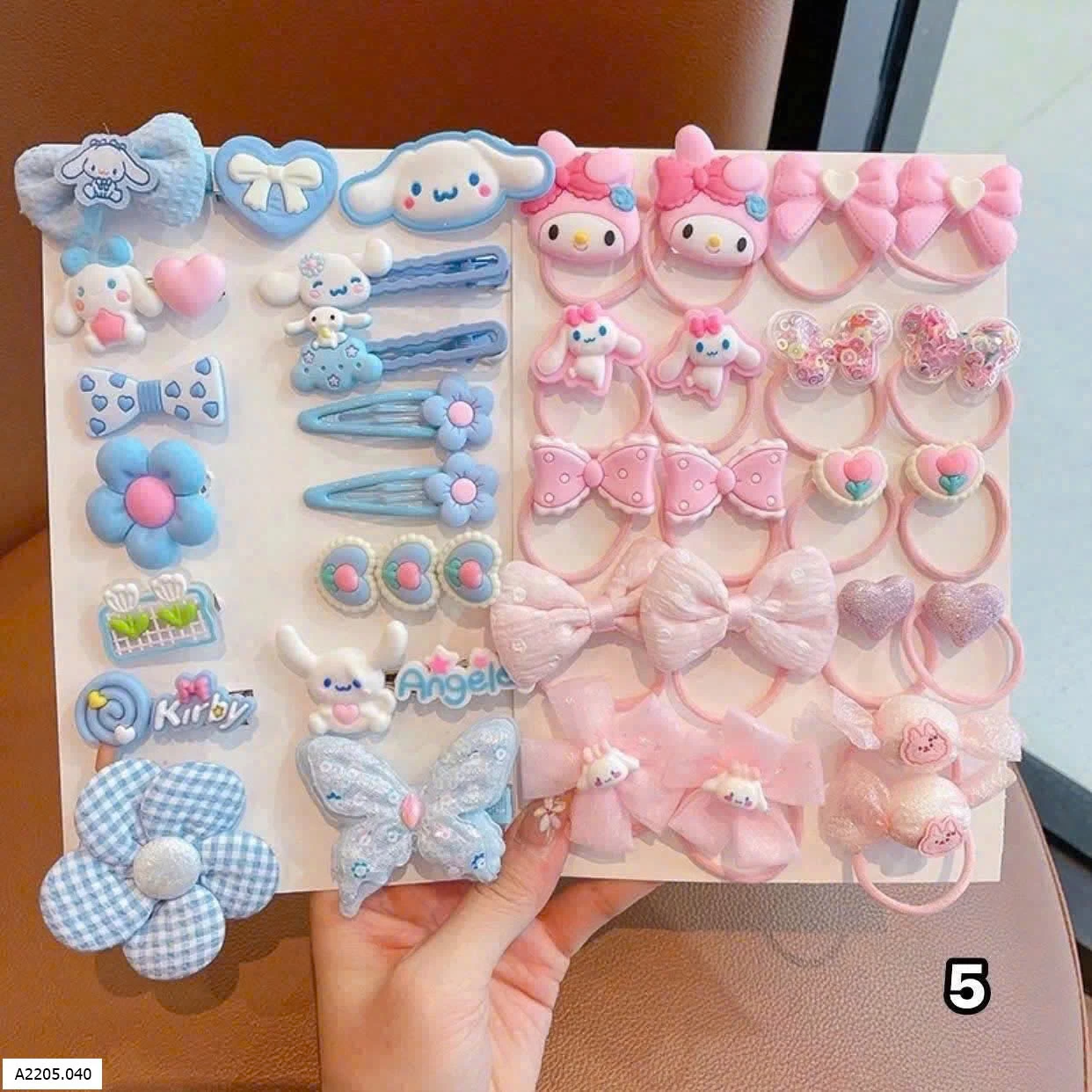 Set kẹp tóc dễ thương  Sỉ giá 50k/set 36c mix 