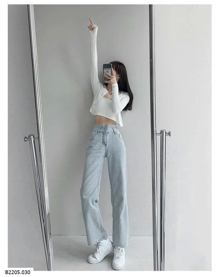   QUẦN JEANS NỮ DÁNG SUÔNG  Sỉ 132k