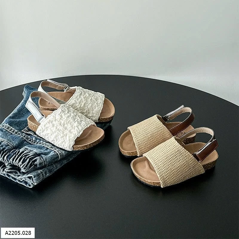 Sandal đế chấu quai dán  Sỉ sz 21-25: 153k sz 26-30