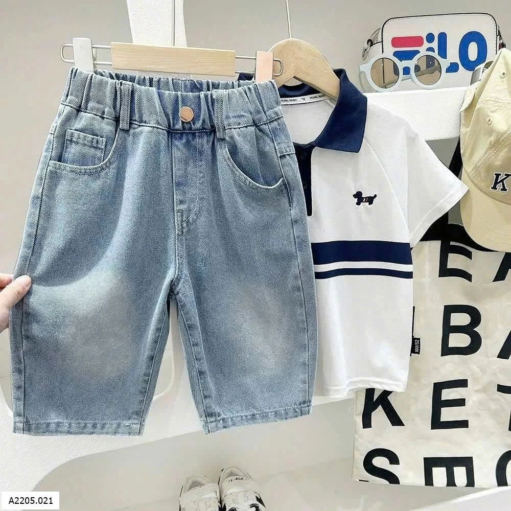 QUẦN SHORT JEAN CHO BÉ TRAI H.ÃNG KACADYSỉ 107k