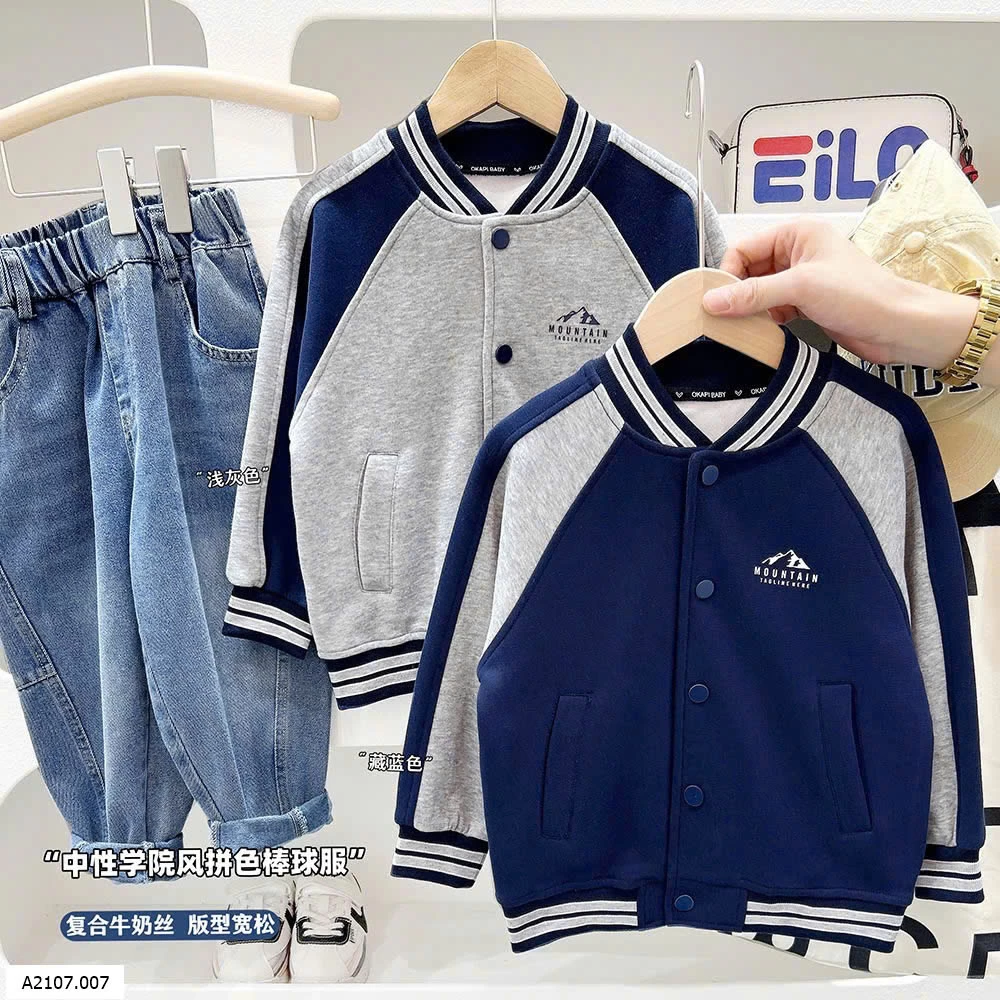 ÁO KHOÁC NỈ BÉ TRAI KACADY Sỉ 151k