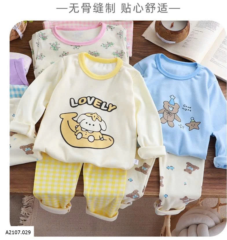 bộ thu đông bé Sỉ Sz 80-110: 55k Sz 120-150: 70k