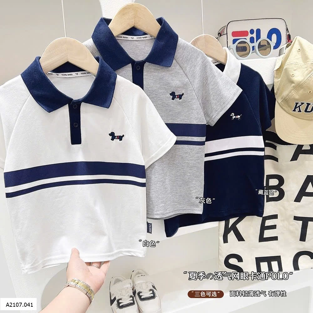 Polo bé trai mẫu mới Kacady. Sỉ 95