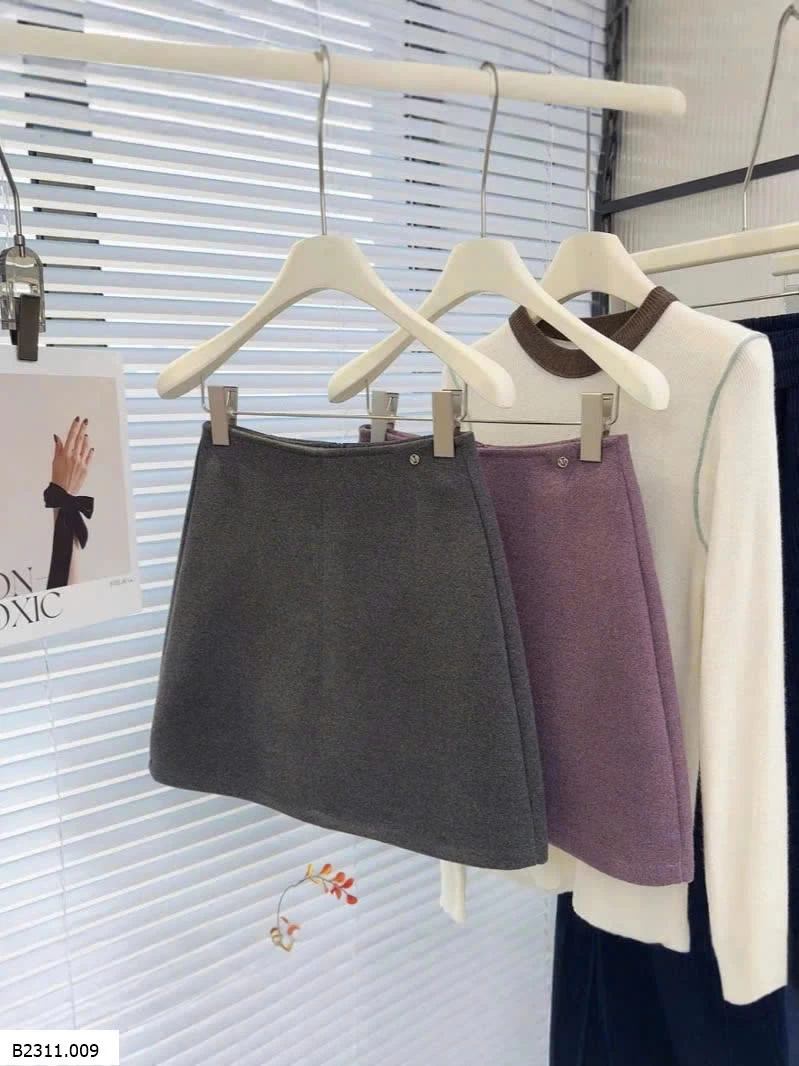 CHÂN VÁY LEN NGẮN DÁNG CHỮ A ANNA  Giá sỉ 160k