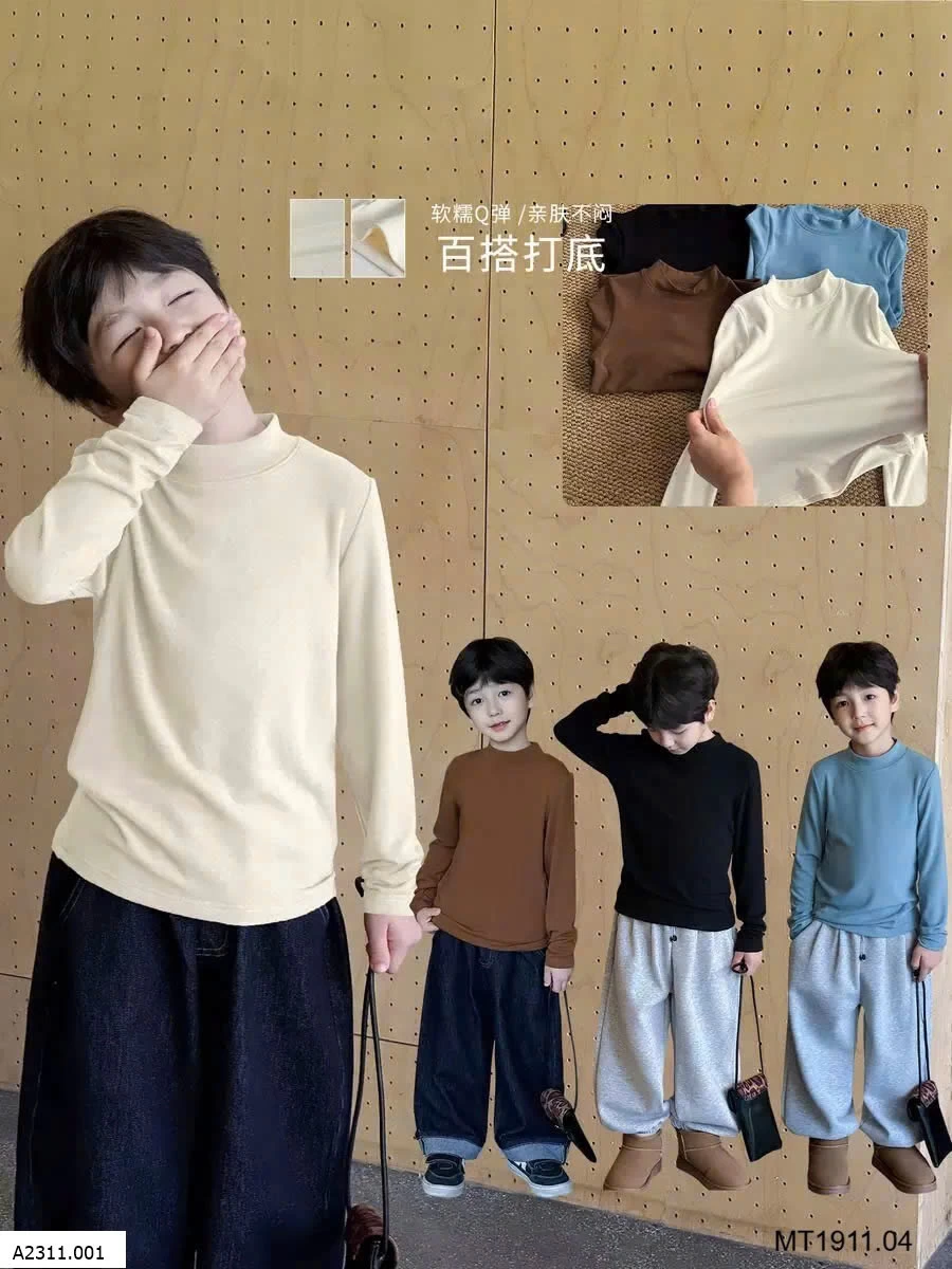 ÁO GIỮ NHIỆT CHO BT HÃNG AOAOKIDS  Giá sỉ 110k