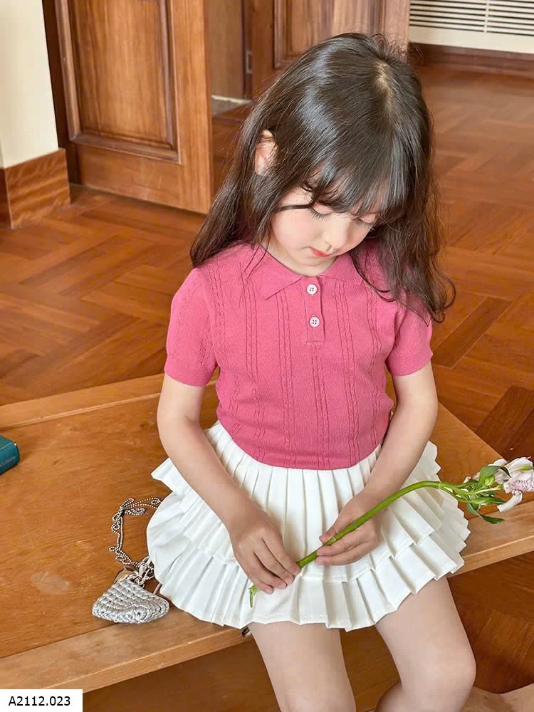 POLO LEN DỆT 25B093 AMBB   Giá sỉ sz 90-150 giá 126k  sz 160 giá 138k 