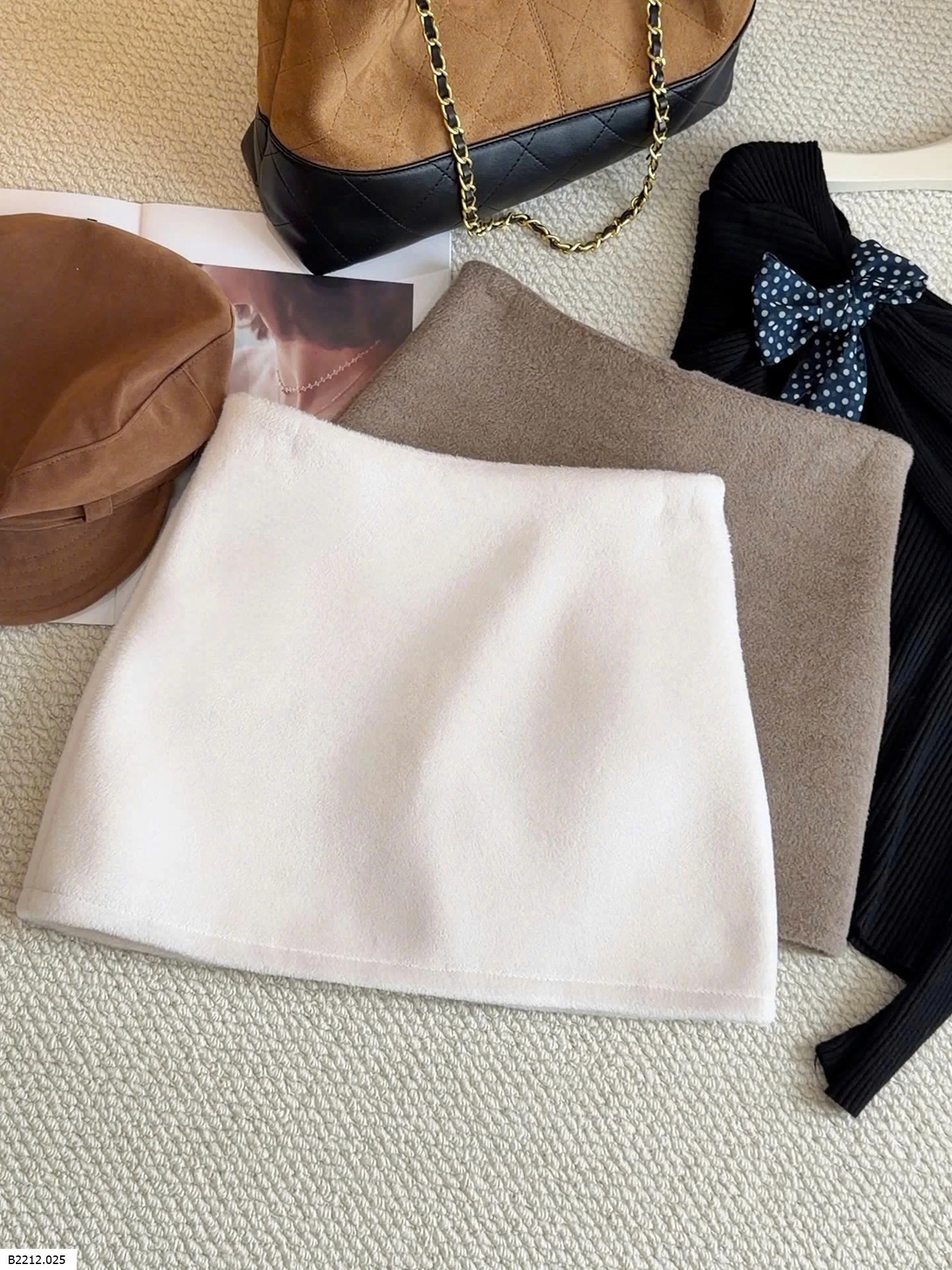 CHÂN VÁY MIDI LEN DÀY DẶN DÁNG A ANNA  Giá sỉ 170k