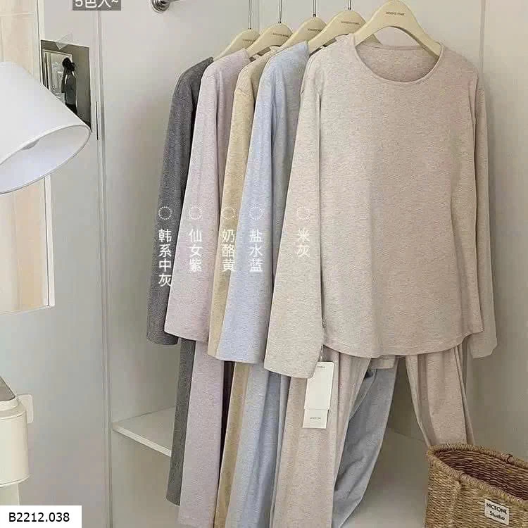 BỘ MẶC NHÀ KÈM BRA TRƠN MÀU  Giá sỉ 250k