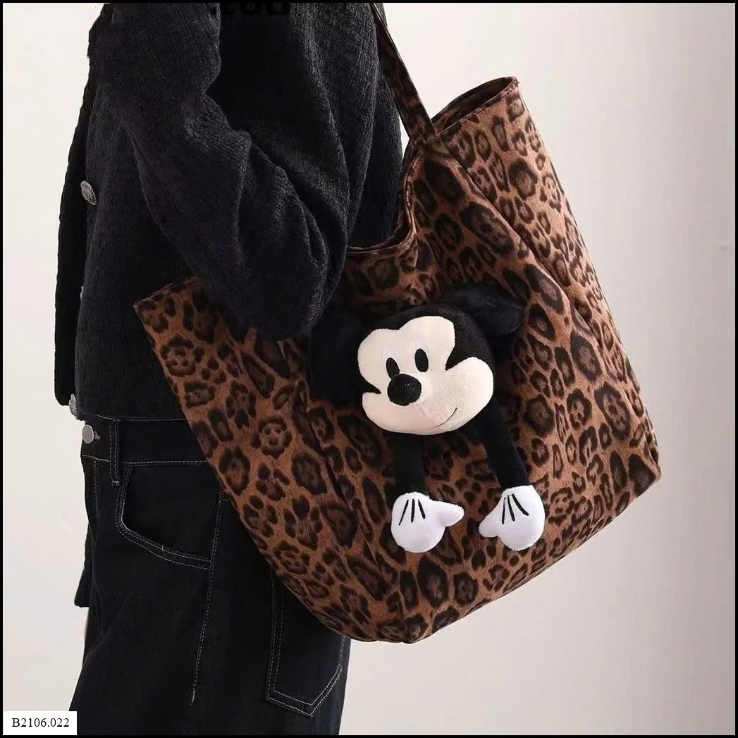 TÚI XÁCH DA BEO CHUỘT MICKEY Sỉ giá 88K