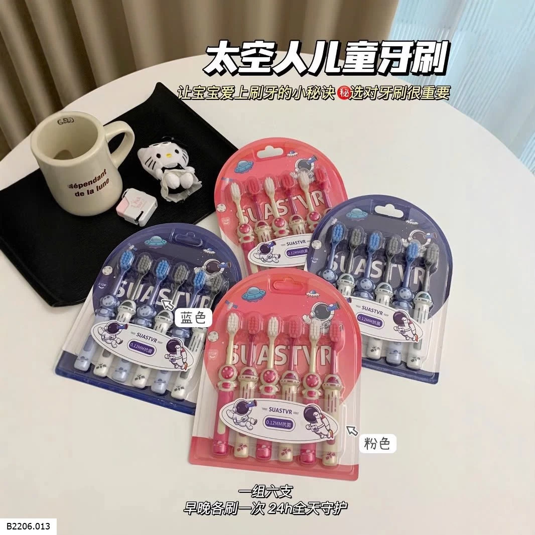 SET 6 BÀN CHẢI BÉ Sỉ 38k/1 vỉ 
