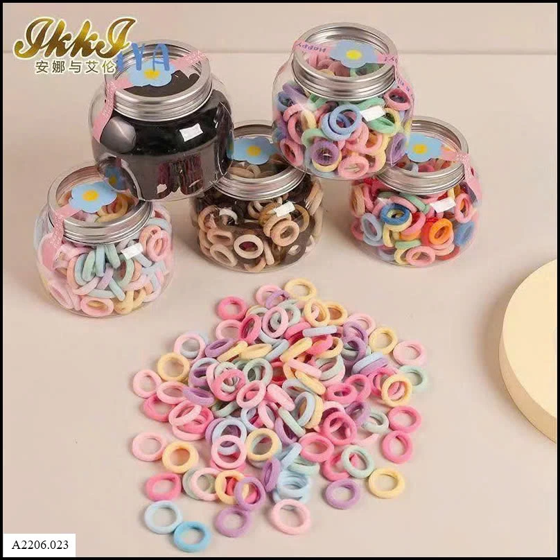COMBO 5 LỌ CHUN TÓC PASTEL Sỉ giá 51k/ combo 5 lọ mix màu