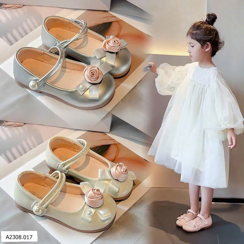 GIÀY BÚP BÊ ĐÍNH HOA BG  Giá sỉ sz 23-25: 104k  sz 26-30: 110k  sz 31-34: 119k 