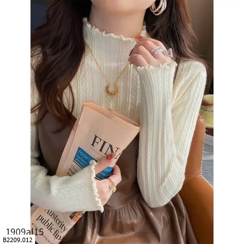 ÁO LEN GÂN CỔ CAO   Giá sỉ 95k