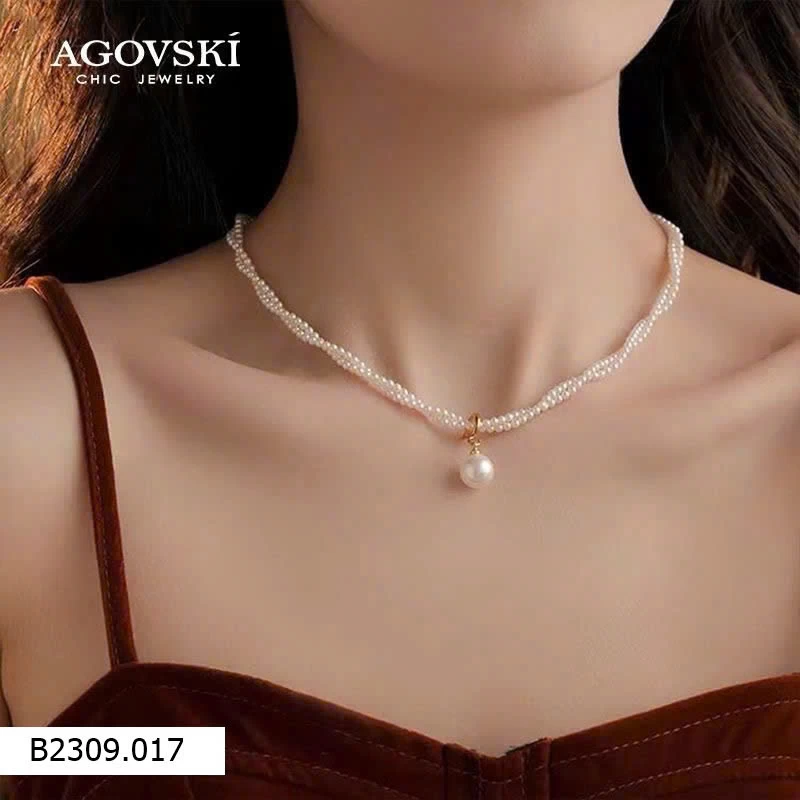 Vòng ngọc trai Agovski    Giá sỉ 230k/c