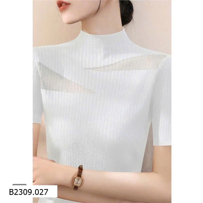 ÁO LEN DỆT KIM CỘC TAY CAO CỔ   Giá sỉ 160k