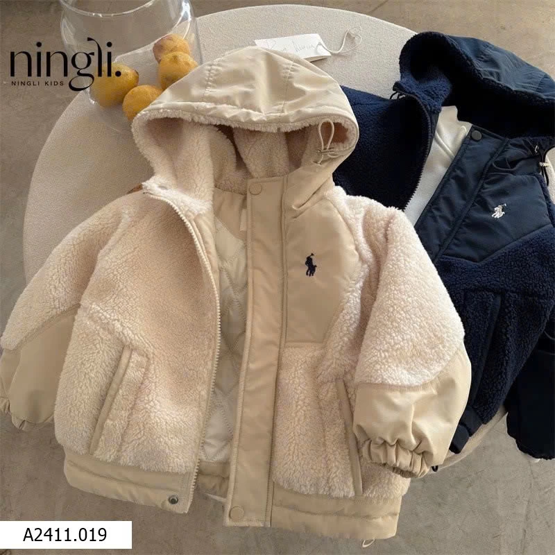 ÁO KHOÁC CHẦN BÔNG LEMON CHO BÉ   Giá sỉ 225k