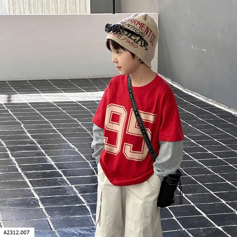 ÁO THUN TAY PHỐI MÀU SỐ 95 Giá sỉ sz 90-150: 168k 160: 182k 170: 201k