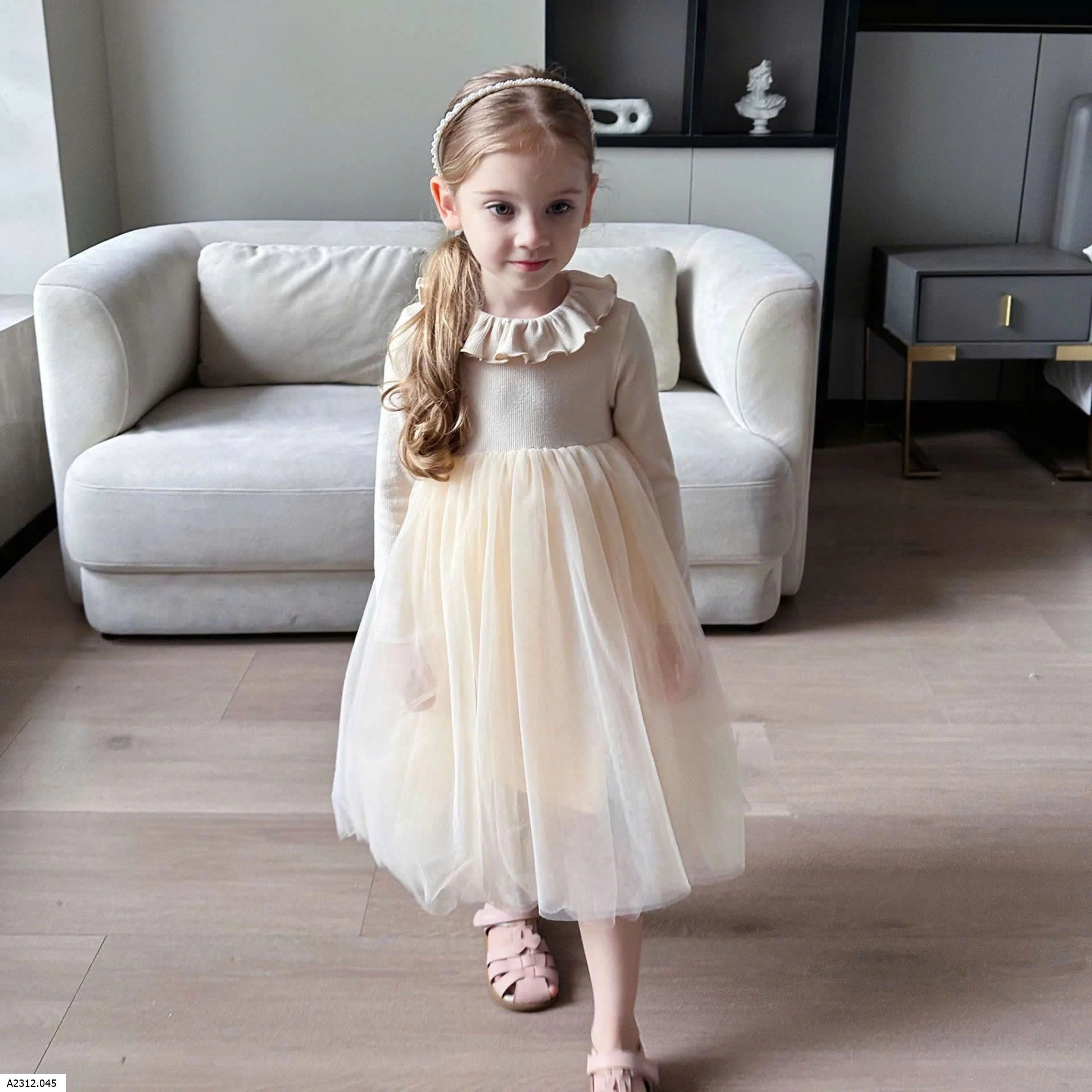 VÁY CÔNG CHÚA CỔ BÈO CHO BG Giá sỉ 246k