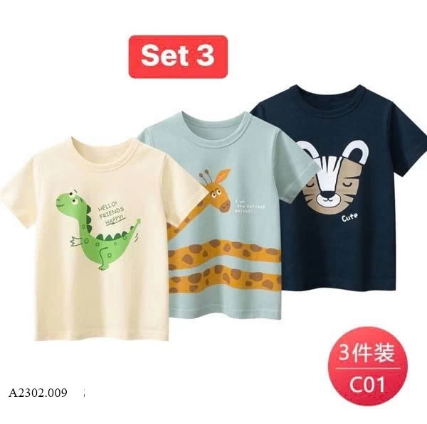 Áo phông bé hãng 27kids  Sỉ 115k/ 1 sét 3 áo