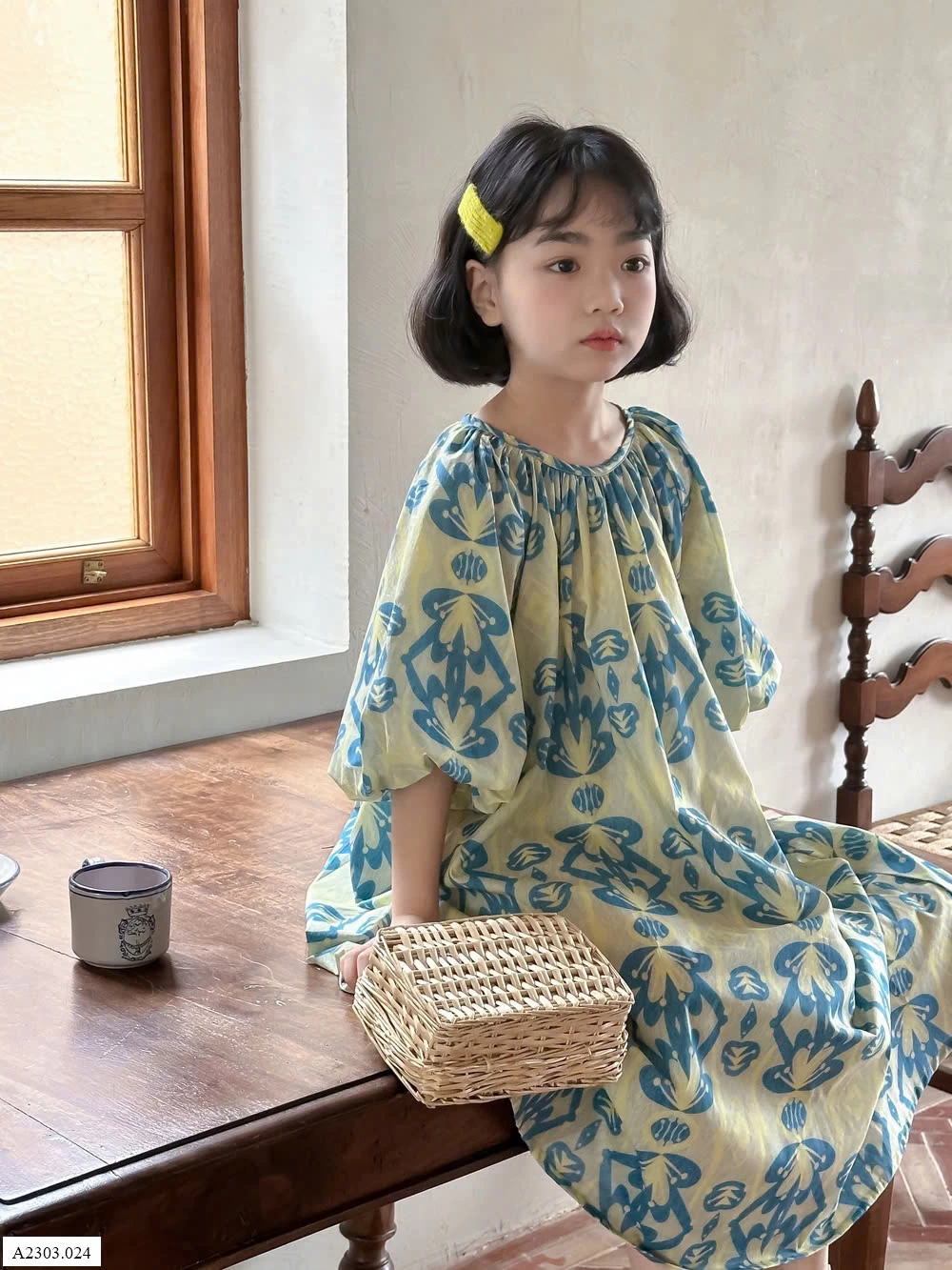 VÁY HOA DÁNG DÀI BÉ GÁI   Sỉ 210k