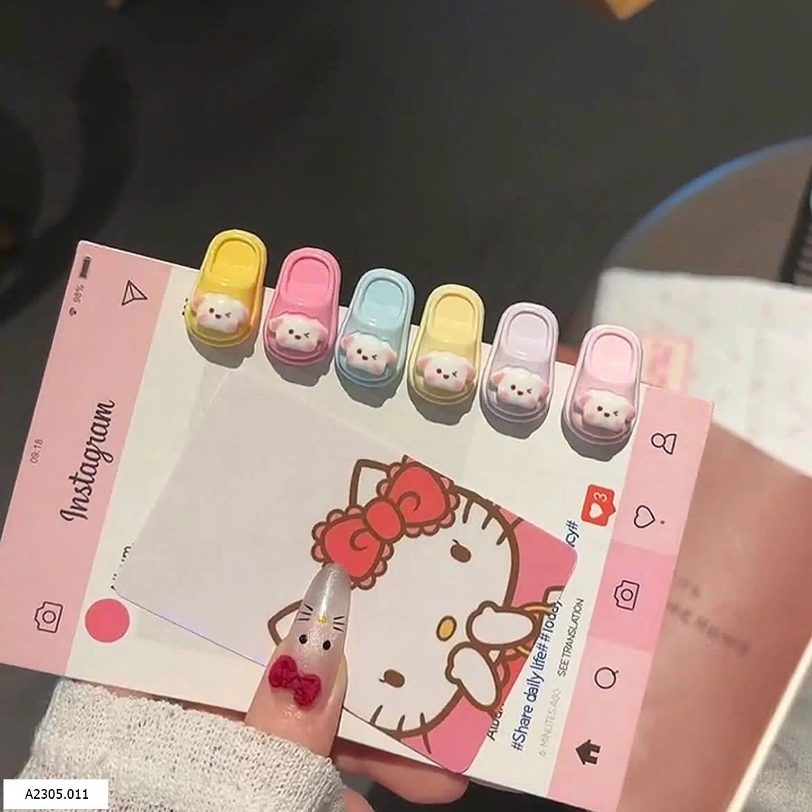SET 6 KẸP TÓC HÌNH DÉP MINI  Sỉ 21k/set 6c mix random