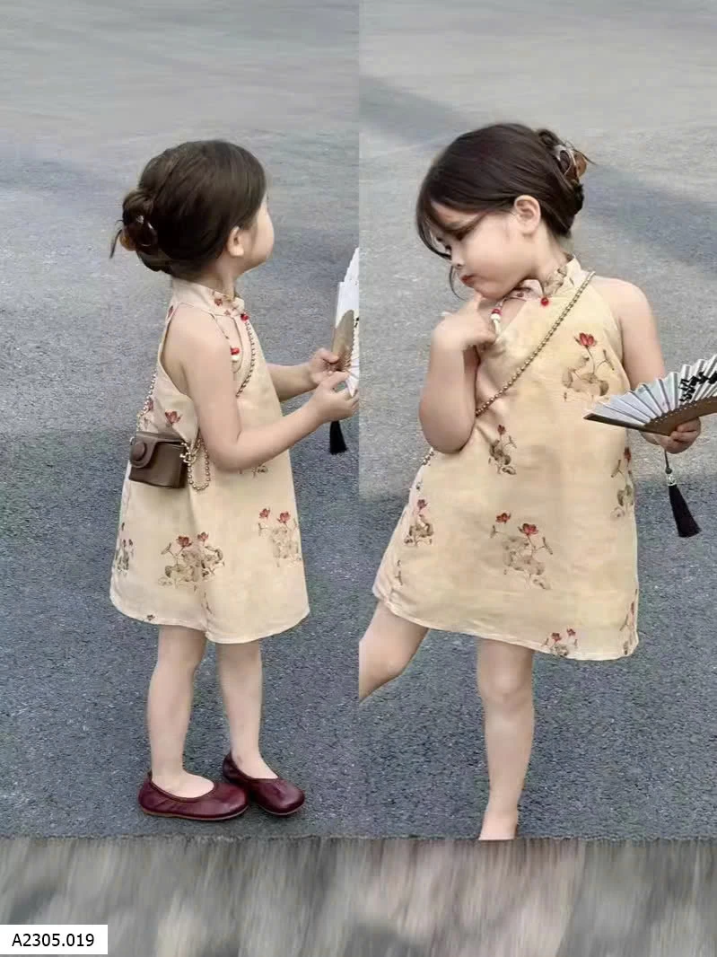 VÁY SƯỜN XÁM CHO BÉ GÁI  Sỉ 92k